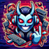 do mask, carton, gaming, computar, mascot logo design