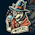 design outstanding wolf wizard mascot logo with express delivery