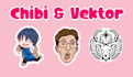 draw your cute animal pet for stiker and more