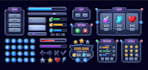 design 2d game art, game UI, pixel art and character animations for mobile game