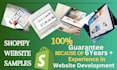 do shopify customization, designing, and bug fixing
