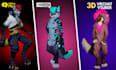 make custom vrchat avatar, vrc avatar, furry, vtuber, 3d model, vseeface, nsfw