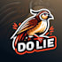 do, make, style, quail, bird, mascot logo design