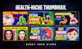 create health niche thumbnail design