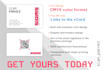design website like clickable digital business card with qr code, vcard