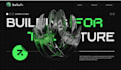 develop a futuristic ai website or high tech website