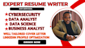 write data science data analyst cyber security business analyst scrum resume