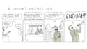 create a comic strip written by you