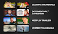 create attractive faceless youtube thumbnails