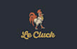 looking classically chicken concept logo