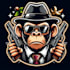 create amazing monkey mafia mascot logo design  in 12 hours