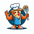 do modern awesome restaurant mascot logo design