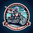 do modern awesome motorcycle mascot logo design