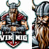 design high quality viking warrior mascot logo with creative concept