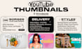 design attractive and professional youtube thumbnail