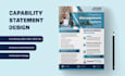 do a professional and catchy federal government capability statement