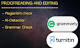 do proofread, edit, check grammar and plagiarism plus ai dectect