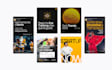 create professional social media post and story templates