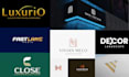 do modern minimalist luxury logo design with brand identity
