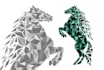 design a fantastic polygonal and origami bird logo