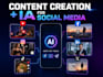 create an ai video art for youtube and social media