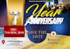 create a professional event flyer or church flyer design in 5hours