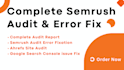 do semrush SEO audit and fix semrush audit errors