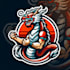 create beautiful japanese dragon mascot logo only 12 hours