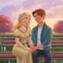 design a professional disney couple portrait