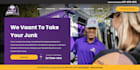 design junk removal waste trash curb removal dumpster hauling freight website