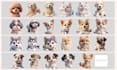 create cute pet health book, notepad layouts