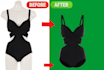 ghost mannequin, neck joint  clothing retouching service