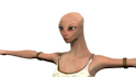 create 3d model character for daz3d, blender and games