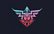 create a simple futuristic and powerful cyberpunk logo