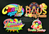make ice cream, candy, chocolate, bakery, sweets, food logo