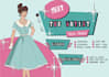 illustrate in colourful retro style