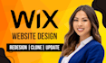 clone wix website revamp wix ecommerce store fix wix studio responsivenes site