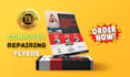 do smartphone, laptop and computer repair flyer design