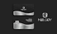 create a unique, clean, and luxury logo with a matching business card