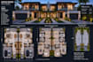 design the villa and landscape by revit and enscape