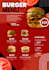 do food menu, burger, pizza poster, flayer in 24 hours