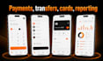 develop a secure fintech mobile app with flutter for ios and android