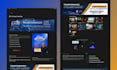 create landing page design and notion template