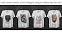 create custom t shirt designs by ai midjourney
