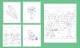 illustrate, draw coloring book page for children and amazon