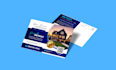 design professional direct mail eddm postcard, door hanger, and business flyer