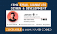 design professional clickable html email signature