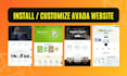 install, setup, customize avada theme