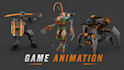 game animation, cinematic animation and cartoon animation