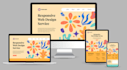 design a modern responsive website with HTML, CSS, bootstrap